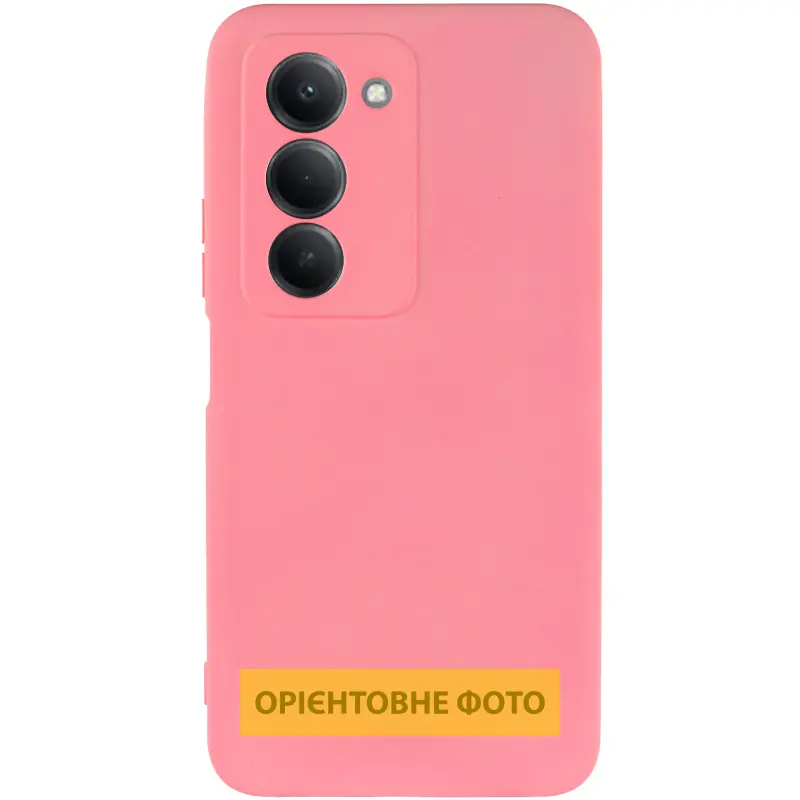 Чехол TPU GETMAN Liquid Silk Full Camera для Xiaomi Redmi 15 (Global), Розовый / Pink 1, TPU, купить оптом с доставкой