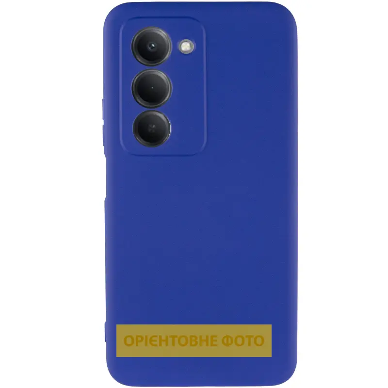 Чехол TPU GETMAN Liquid Silk Full Camera для Xiaomi Redmi 15 (Global), Синий / Deep navy 1, TPU, купить оптом с доставкой
