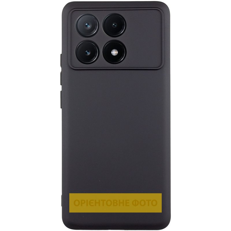 Чехол TPU GETMAN Liquid Silk Full Camera для Xiaomi Poco X8 Pro Max, Черный / Black, TPU, купить оптом с доставкой
