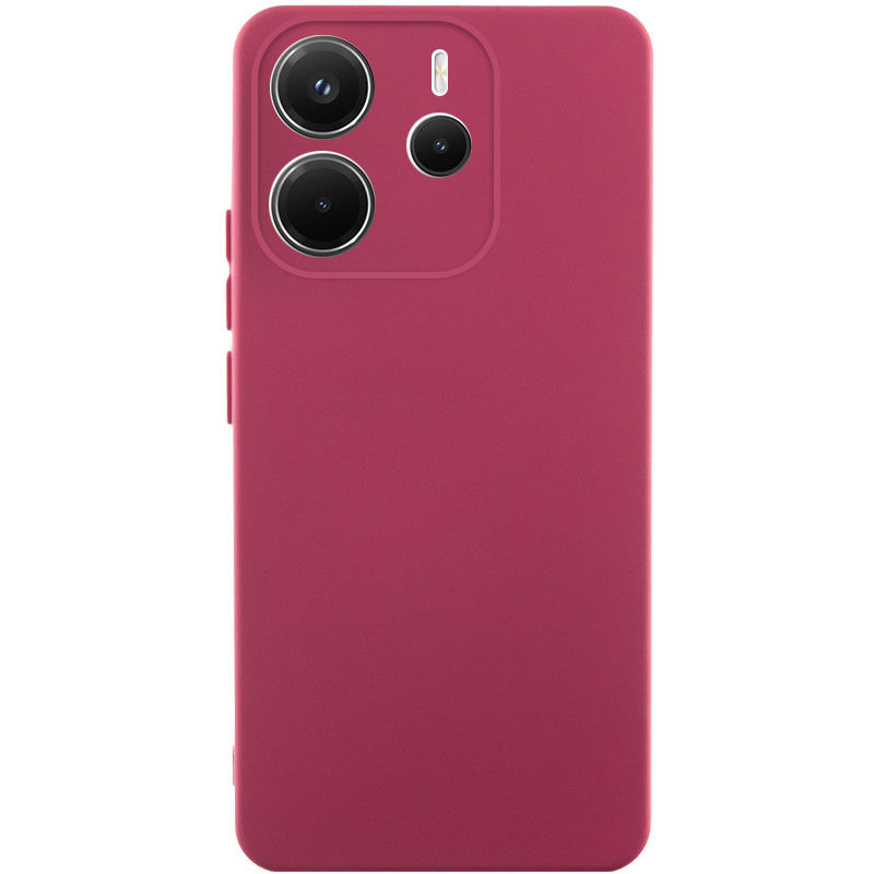 Чохол TPU GETMAN Liquid Silk Full Camera для Xiaomi Redmi A7 Pro 4G / Poco C81, Бордовий / Marsala, TPU, купити оптом з доставкою