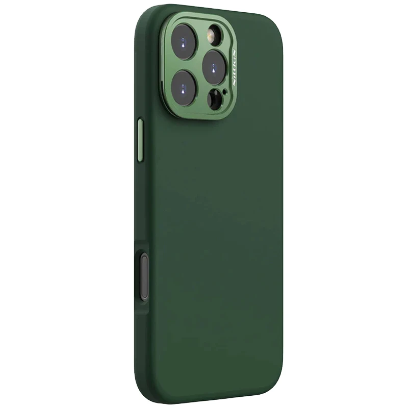 Чехол Silicone Nillkin LensWing Prop Magnetic для Apple iPhone 16 Pro Max (6.9"), Зеленый / Green, TPU, купить оптом с доставкой