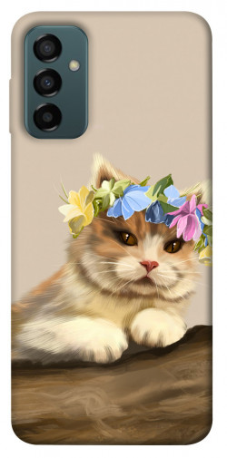 Чехол itsPrint Cat in flowers для Samsung Galaxy M13 4G