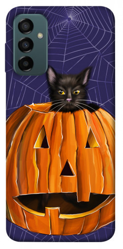 Чехол itsPrint Cat and pumpkin для Samsung Galaxy M13 4G