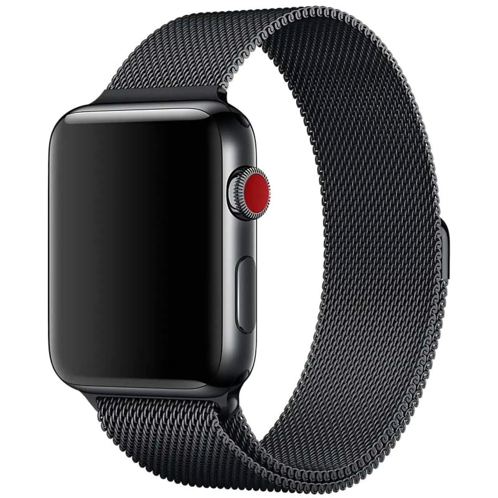 Уценка Ремешок Milanese Loop Design для Apple Watch 38/40/41/42mm(ser.10), Поврежденная упаковка / Черный, Металл, купить оптом с доставкой