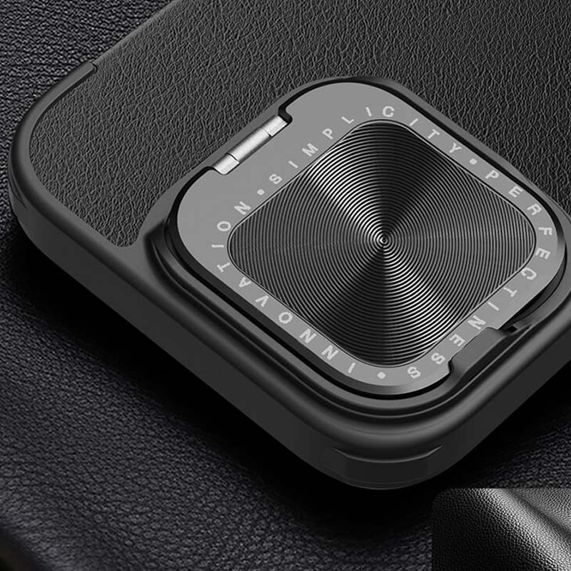 Кожаный чехол-книжка Nillkin Qin Prop Plain Camshield для Apple iPhone 16 Pro (6.3) на картинке №7