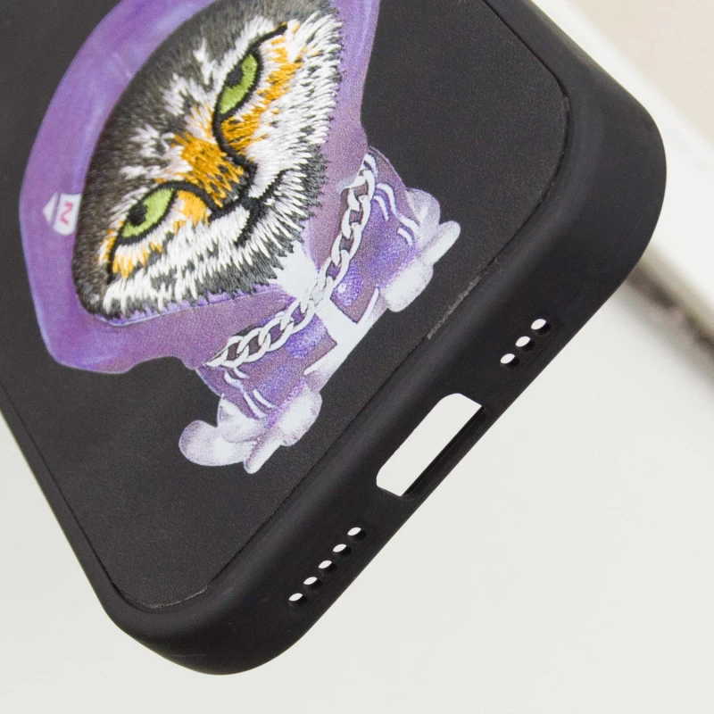 TPU+PC чехол Friends для Apple iPhone 15 Pro (6.1"), Black Cat 5, TPU+PC, купить оптом с доставкой
