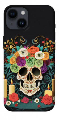 Чехол itsPrint Skull of celebration для Apple iPhone 14 (6.1")