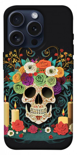 Чехол itsPrint Skull of celebration для Apple iPhone 15 Pro (6.1")