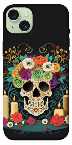 Чехол itsPrint Skull of celebration для Apple iPhone 15 Plus (6.7")