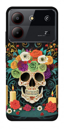 Чехол itsPrint Skull of celebration для ZTE Blade A54 4G