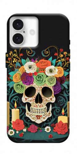 Чехол itsPrint Skull of celebration для Apple iPhone 16 (6.1")