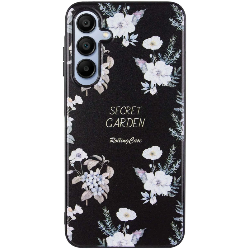 TPU+PC чехол Secret Garden для Samsung Galaxy A15 4G/5G, Black 1, TPU+PC, купить оптом с доставкой