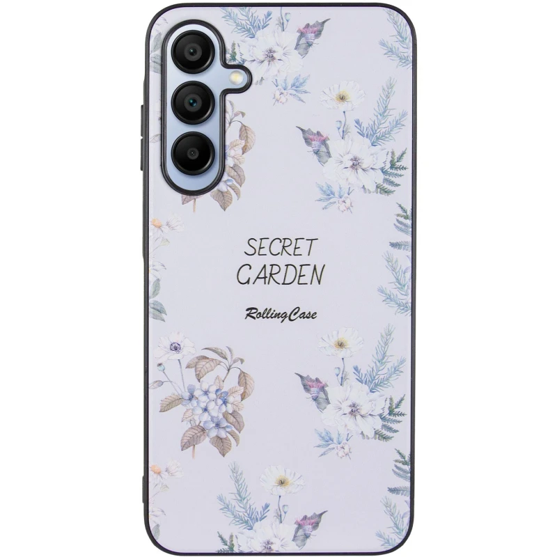 TPU+PC чехол Secret Garden для Samsung Galaxy A15 4G/5G, White 1, TPU+PC, купить оптом с доставкой