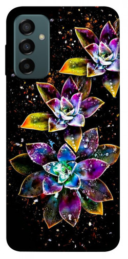 Чехол itsPrint Flowers on black для Samsung Galaxy M13 4G