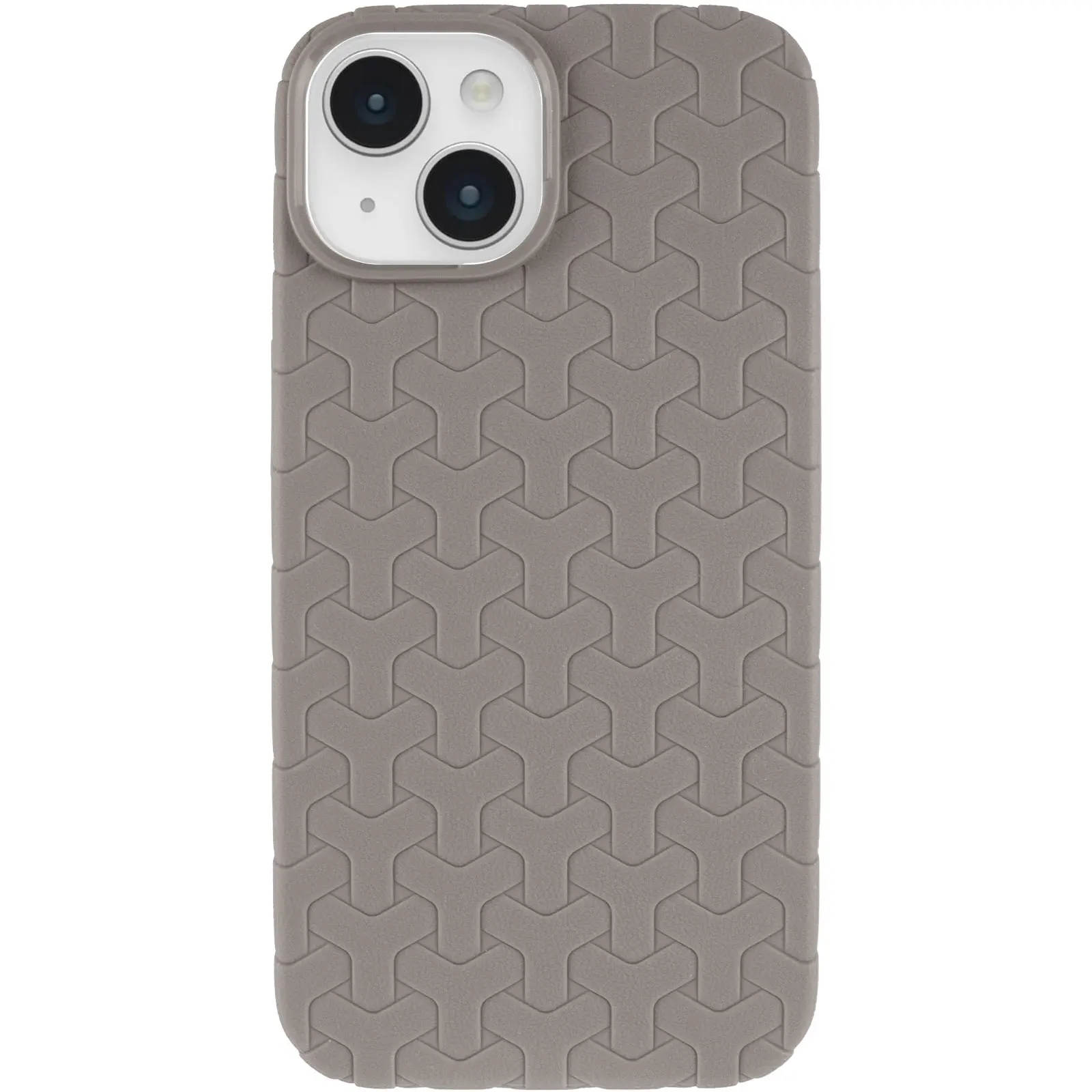 Чехол TPU Weaving для Apple iPhone 15 (6.1"), Grey 1, TPU, купить оптом с доставкой