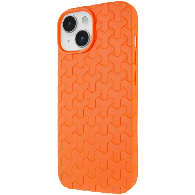 Чехол TPU Weaving для Apple iPhone 15 (6.1"), Orange, TPU, купить оптом с доставкой