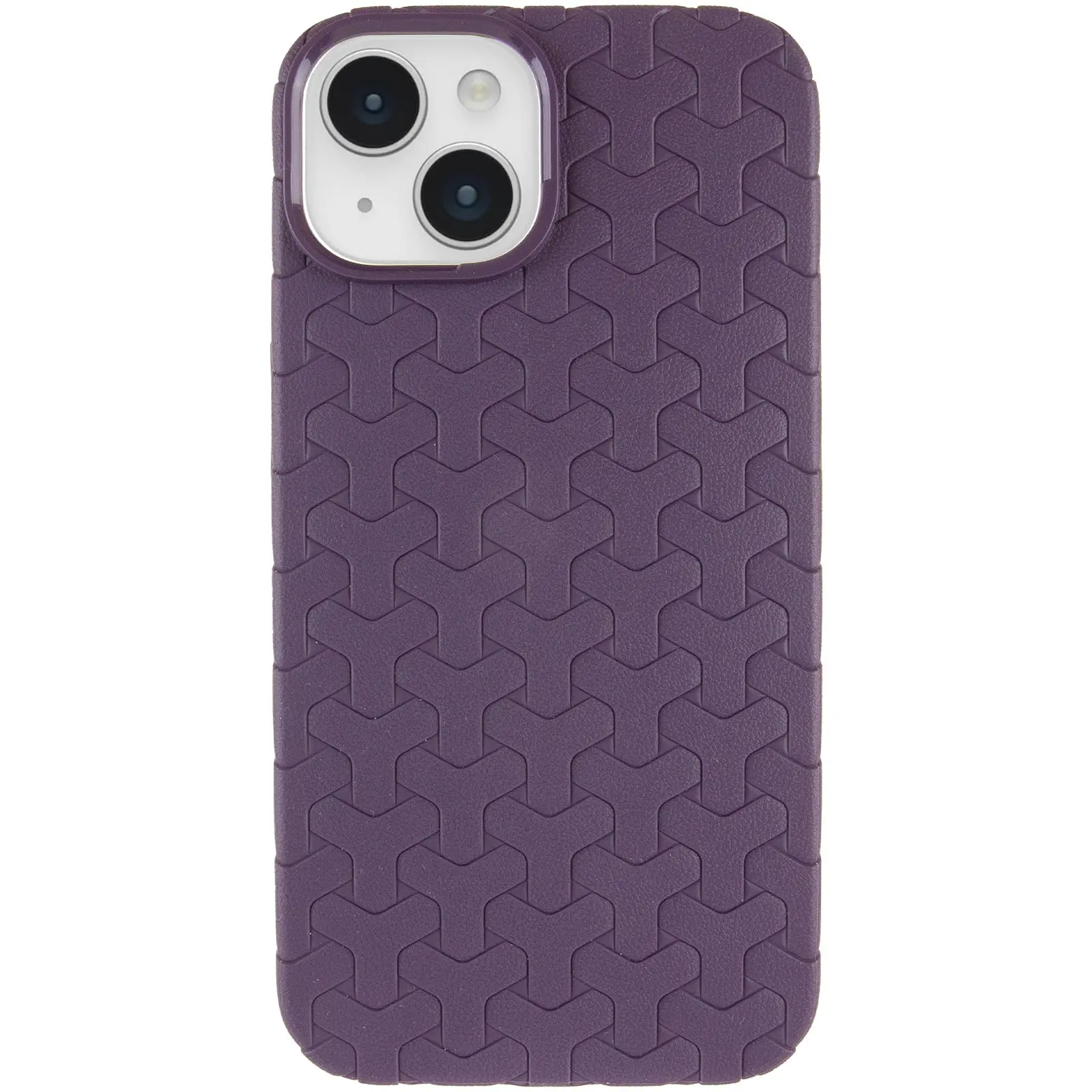 Чехол TPU Weaving для Apple iPhone 15 (6.1"), Purple 1, TPU, купить оптом с доставкой