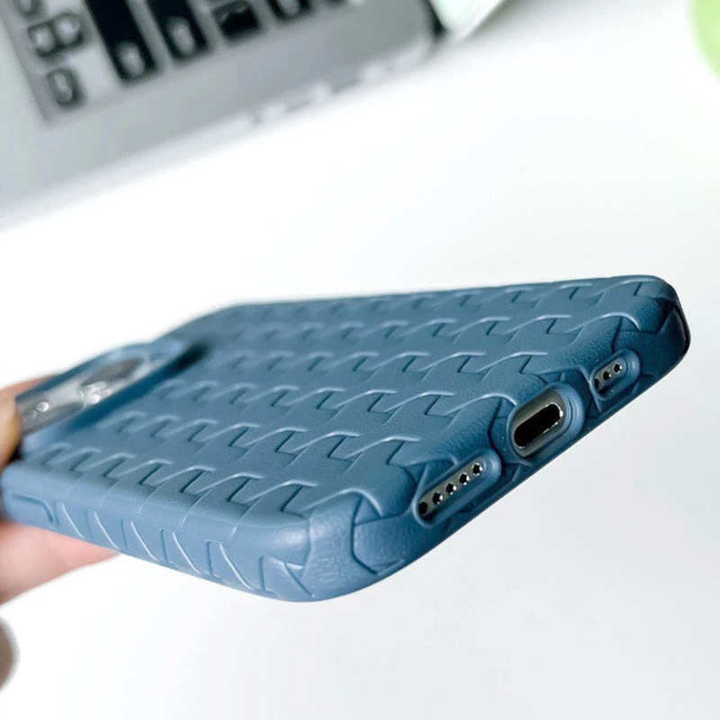 Чехол TPU Weaving для Apple iPhone 15 Pro (6.1"), Blue 2, TPU, купить оптом с доставкой