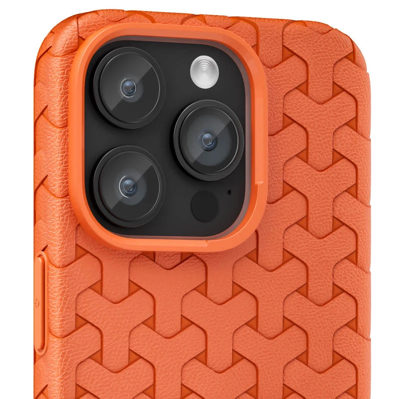 Чехол TPU Weaving для Apple iPhone 15 Pro (6.1"), Orange 1, TPU, купить оптом с доставкой