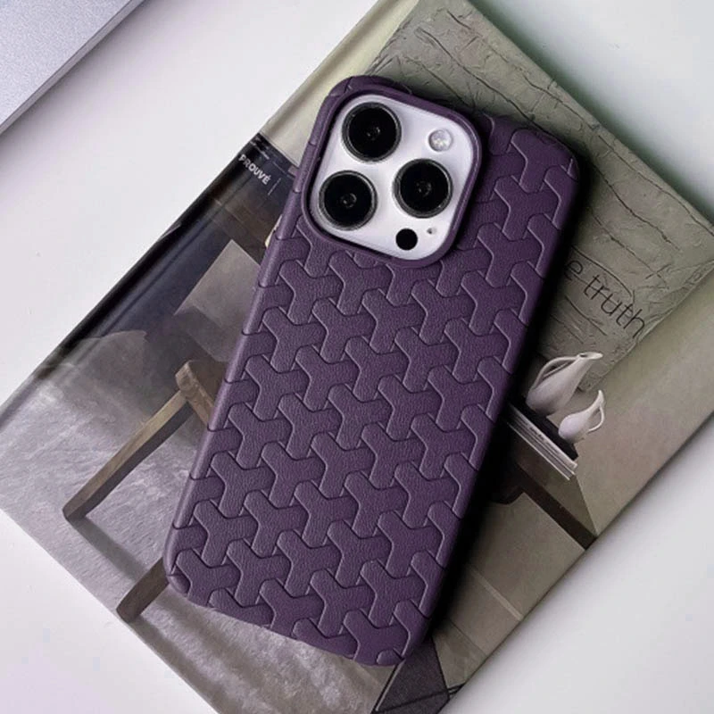 Чехол TPU Weaving для Apple iPhone 15 Pro (6.1"), Purple 3, TPU, купить оптом с доставкой