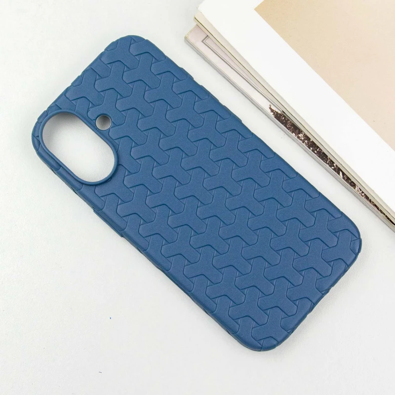 Чехол TPU Weaving для Apple iPhone 16 (6.1"), Blue 1, TPU, купить оптом с доставкой