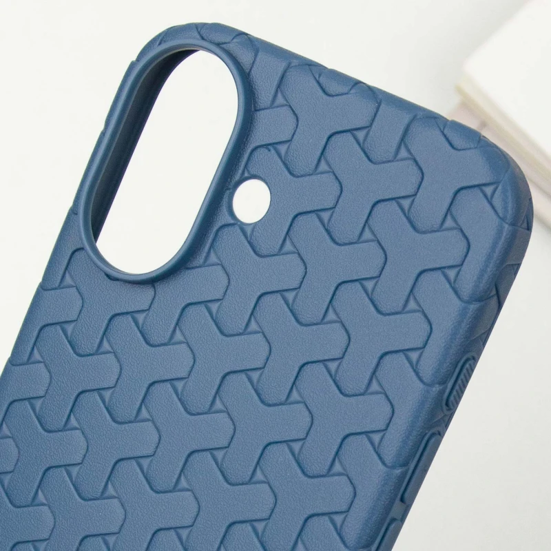 Чехол TPU Weaving для Apple iPhone 16 (6.1"), Blue 4, TPU, купить оптом с доставкой