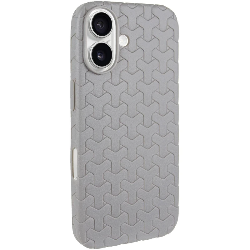 Чехол TPU Weaving для Apple iPhone 16 (6.1"), Grey, TPU, купить оптом с доставкой