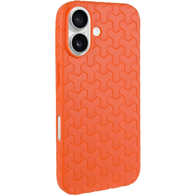 Чехол TPU Weaving для Apple iPhone 16 (6.1"), Orange, TPU, купить оптом с доставкой