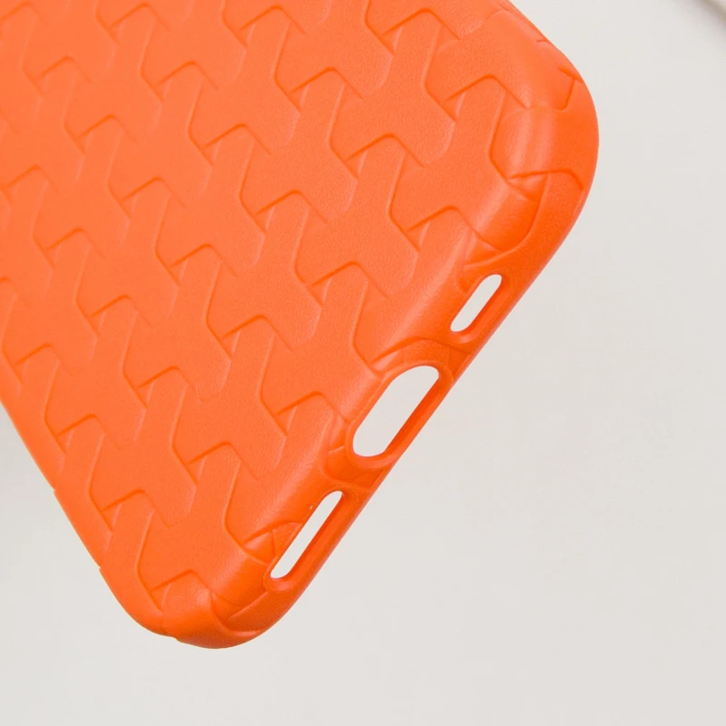 Чехол TPU Weaving для Apple iPhone 16 (6.1"), Orange 5, TPU, купить оптом с доставкой