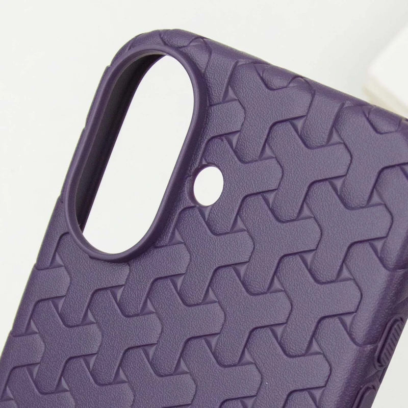 Чехол TPU Weaving для Apple iPhone 16 (6.1"), Purple 4, TPU, купить оптом с доставкой
