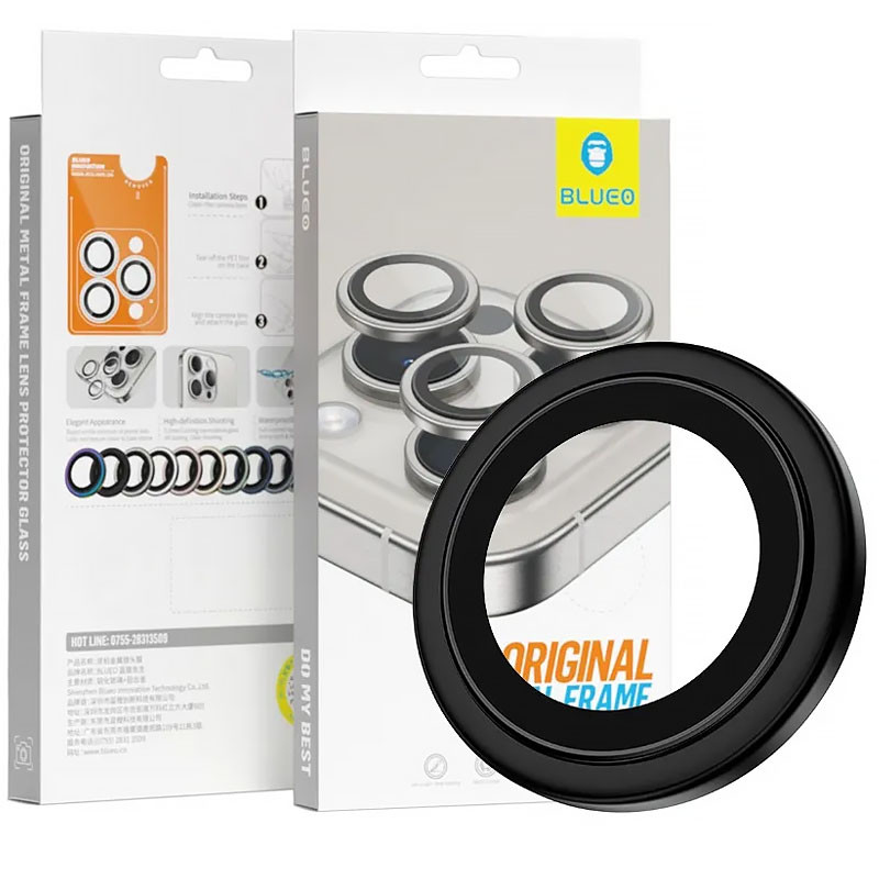 Захисне скло BlueO Metal на камеру для Apple iPhone 16 (6.1) / 16 Plus (6.7) на малюнкі №2