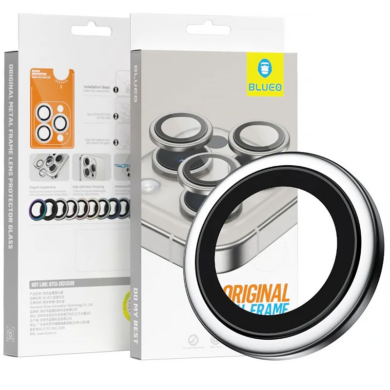 Захисне скло BlueO Metal на камеру для Apple iPhone 16 (6.1) / 16 Plus (6.7) на малюнкі №2