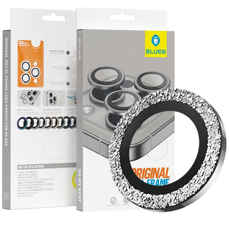 Захисне скло BlueO Metal на камеру для Apple iPhone 16 (6.1) / 16 Plus (6.7) на малюнкі №2