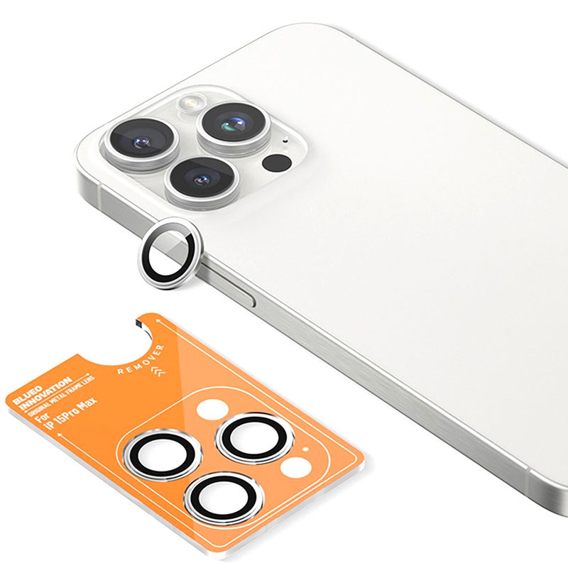 Захисне скло BlueO Metal на камеру для Apple iPhone 16 Pro / 16 Pro Max / 15 Pro / 15 Pro Max на малюнкі №2