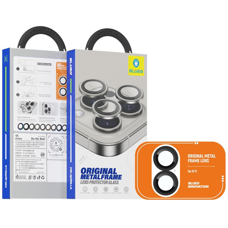 Захисне скло BlueO Metal на камеру для Apple iPhone 17 (6.3) на малюнкі №2