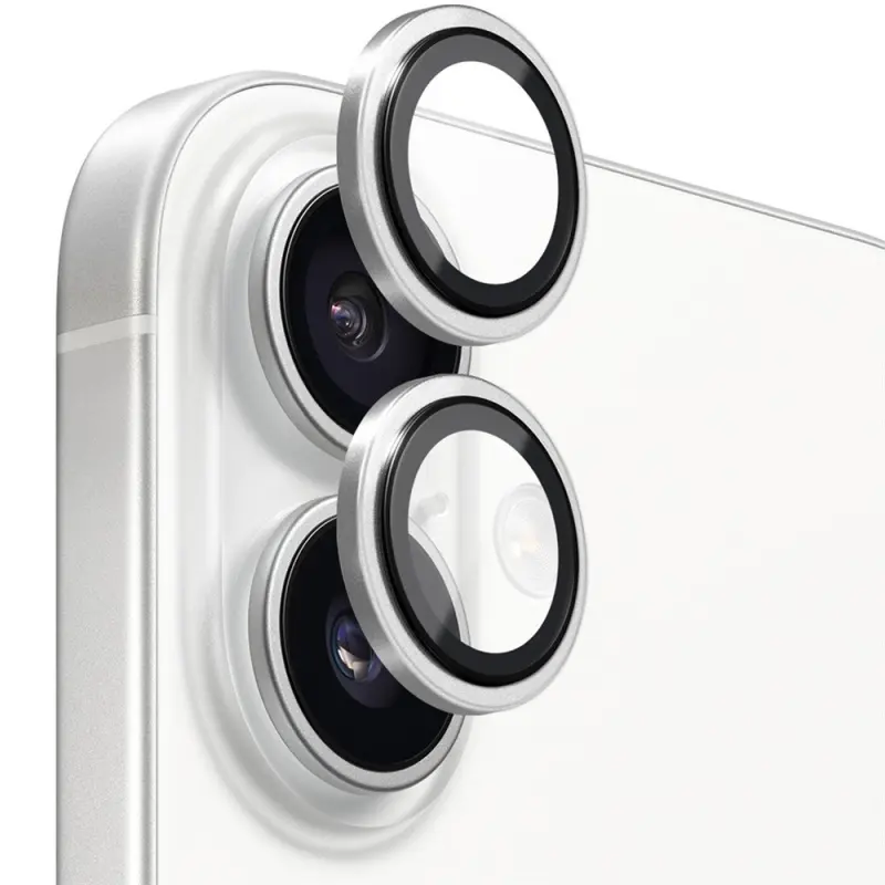 Защитное стекло BlueO Metal на камеру для Apple iPhone 17 (6.3"), Серебряный / Silver, Закаленное стекло, купить оптом с доставкой