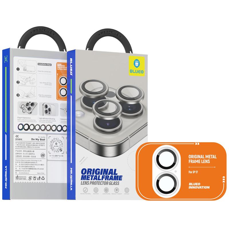 Захисне скло BlueO Metal на камеру для Apple iPhone 17 (6.3) на малюнкі №3