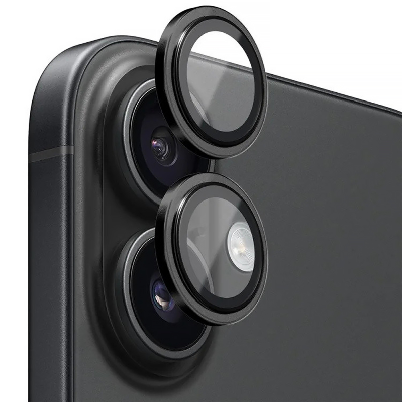 Защитное стекло BlueO Metal на камеру для Apple iPhone 18 Pro / 18 Pro Max, Черный / Black, Закаленное стекло, купить оптом с доставкой