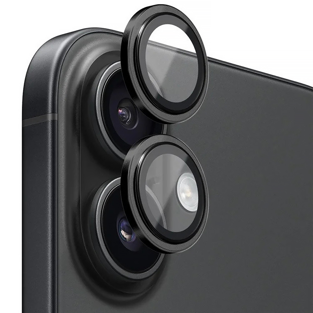 Защитное стекло BlueO Metal на камеру для Apple iPhone 18 Pro / 18 Pro Max, Черный / Black, Закаленное стекло, купить оптом с доставкой