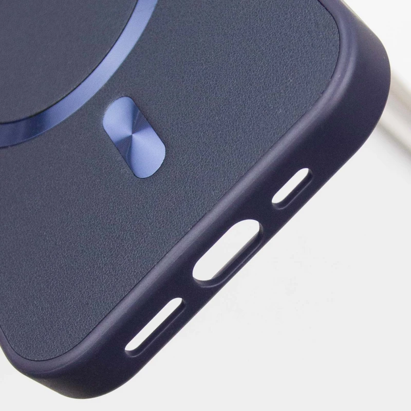 Шкіряний чохол SnapCase with MagSafe для Apple iPhone 15 Pro (6.1"), Dark Blue 6, Штучна шкіра, купити оптом з доставкою