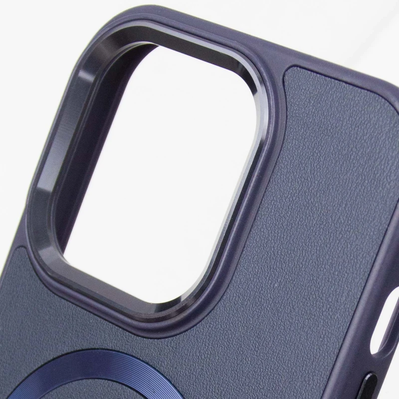 Шкіряний чохол SnapCase with MagSafe для Apple iPhone 15 Pro Max (6.7"), Dark Blue 5, Штучна шкіра, купити оптом з доставкою