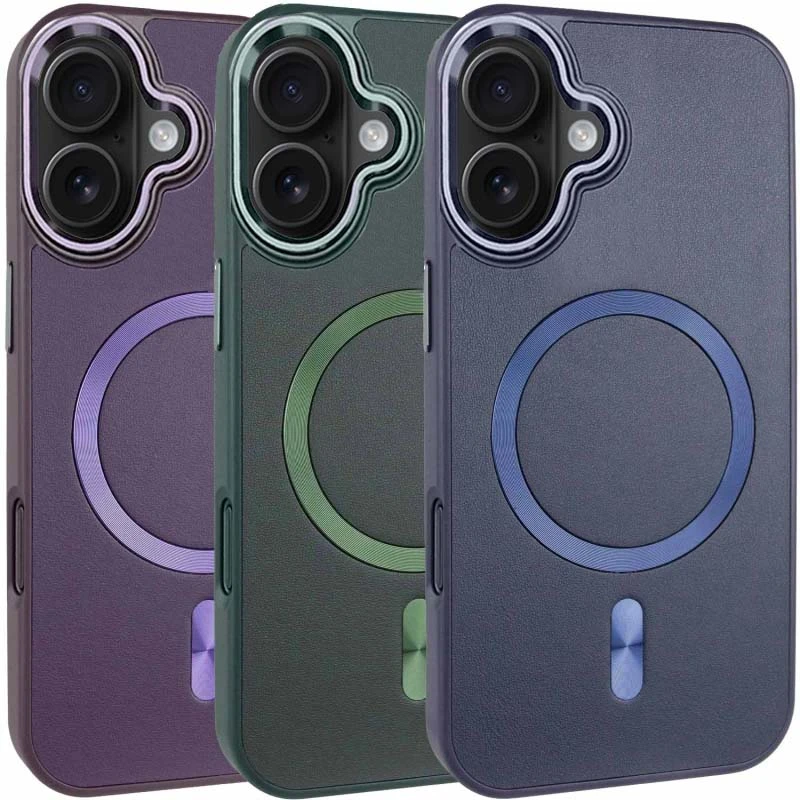 Кожаный чехол SnapCase with MagSafe для Apple iPhone 16 (6.1"), Искусственная кожа, купить оптом с доставкой