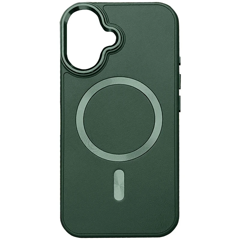 Кожаный чехол SnapCase with MagSafe для Apple iPhone 16 (6.1"), Green, Искусственная кожа, купить оптом с доставкой