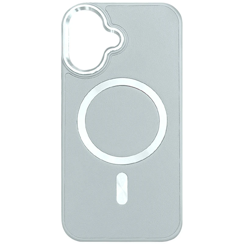 Кожаный чехол SnapCase with MagSafe для Apple iPhone 16 (6.1"), Grey, Искусственная кожа, купить оптом с доставкой