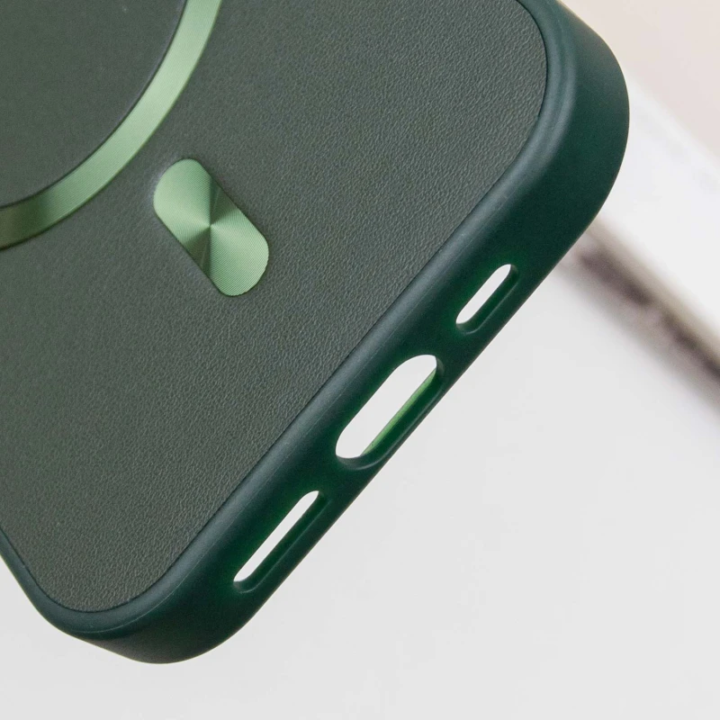 Шкіряний чохол SnapCase with MagSafe для Apple iPhone 16 Pro Max (6.9"), Green 4, Штучна шкіра, купити оптом з доставкою