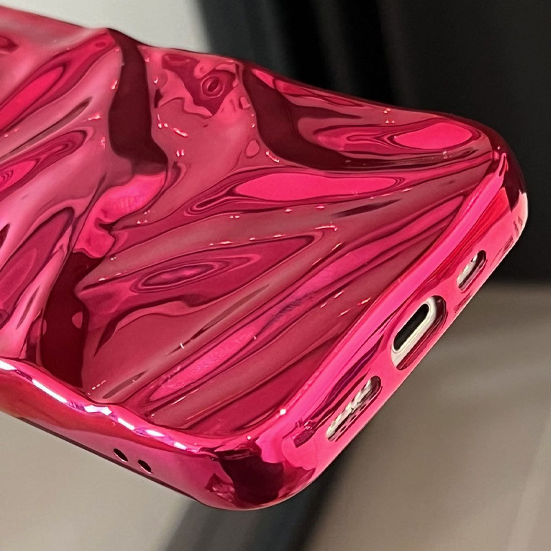 Дзеркальний чохол TPU Sea для Apple iPhone 12 Pro Max (6.7) | 3D хвилі на малюнкі №4