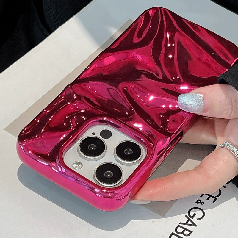 Зеркальный чехол TPU Sea для Apple iPhone 13 Pro Max (6.7) | 3D волны на картинке №6