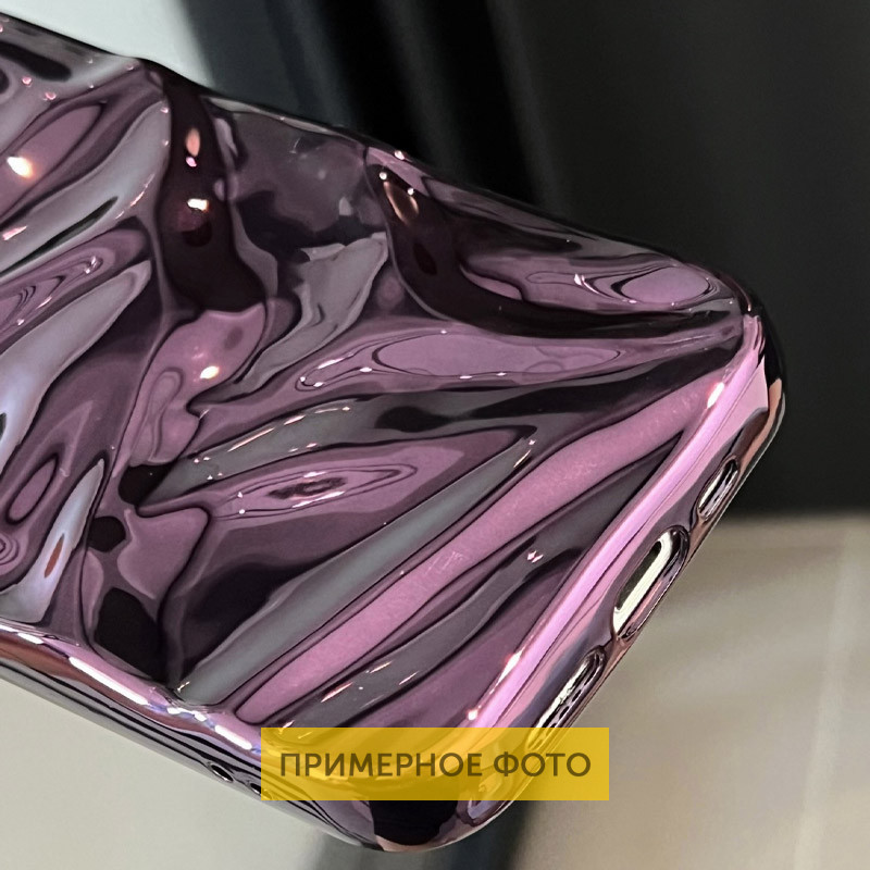 Зеркальный чехол TPU Sea для Apple iPhone 15 (6.1) | 3D волны на картинке №5