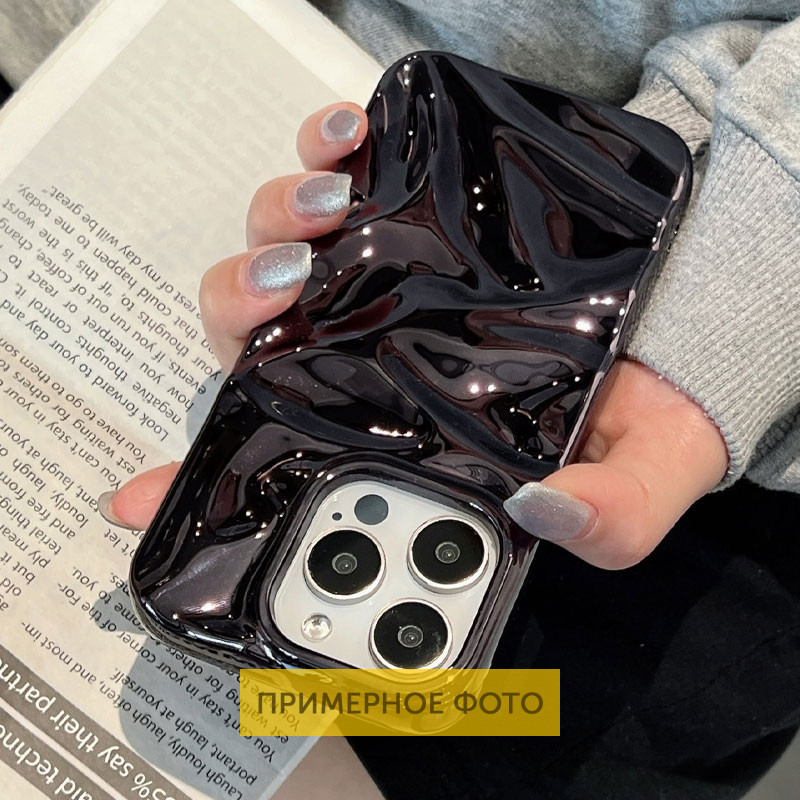 Зеркальный чехол TPU Sea для Apple iPhone 16 (6.1) | 3D волны на картинке №6