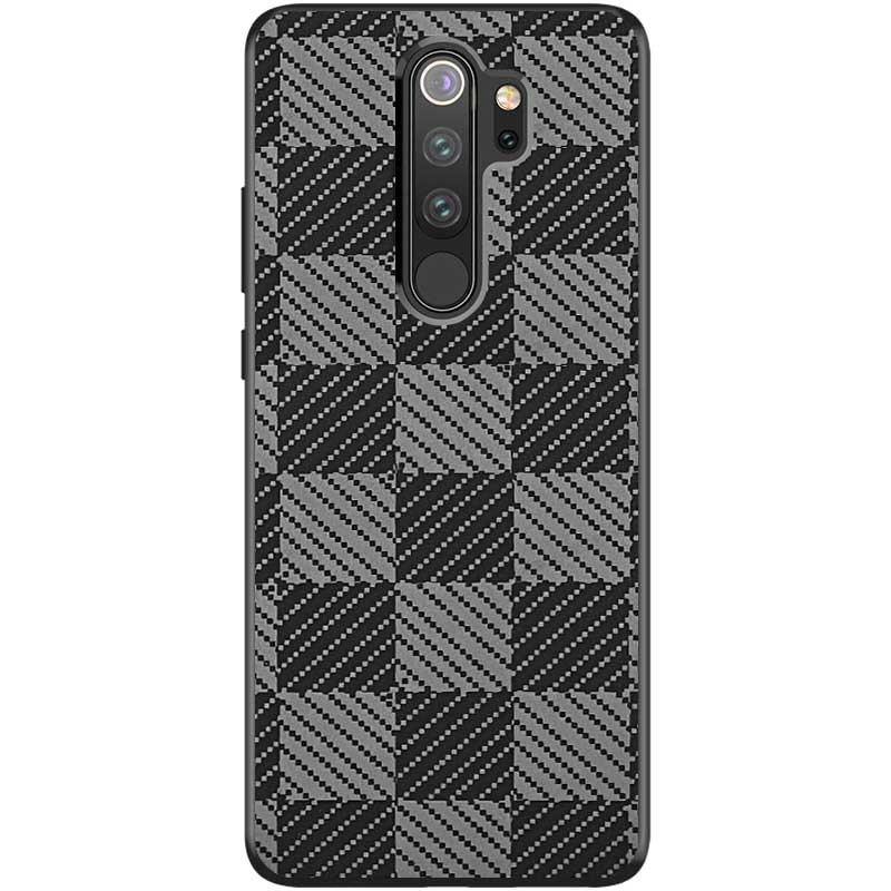 Стильный чехол TPU+PC Grid для Xiaomi Redmi Note 8 Pro | Fashion Case на картинке №1